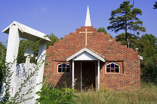 Holy Church of Christ, old church in Mebane, North Carolina. Image courtsey of Flickr user Lance McCord. 