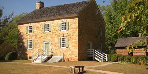 Hezekiah Alexander House. Image courtesy of the Charlotte Museum of History. 