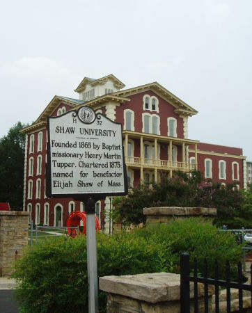 Shaw University, NC Highway Historical Marker. Image courtesy of NC Office of Archives & History. 